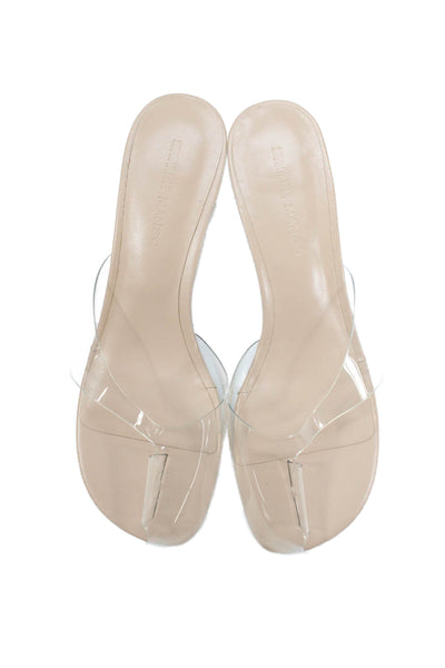 Mango Womens Translucent Slide On Sandals Clear Size 40 10