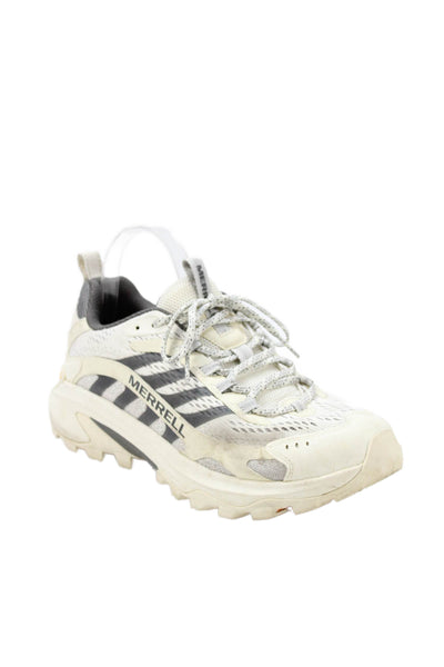 Merrell Womens Round Toe Low Top Sneakers Cream Size 9.5
