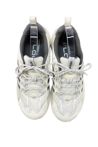 Merrell Womens Round Toe Low Top Sneakers Cream Size 9.5