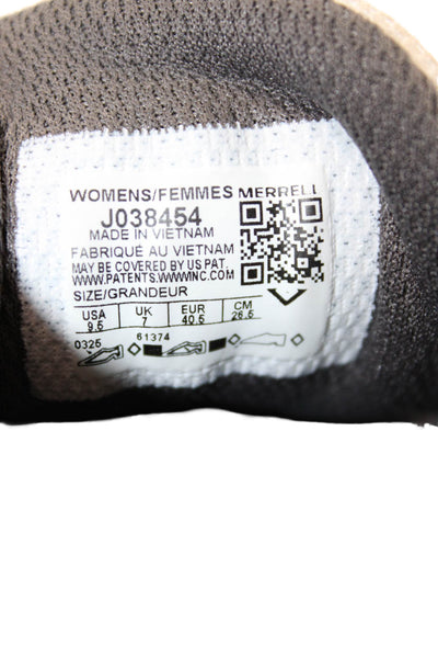 Merrell Womens Round Toe Low Top Sneakers Cream Size 9.5
