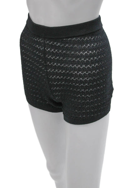 Devon Windsor Women Black Geometric Collared Long Sleeve Button Set Size S
