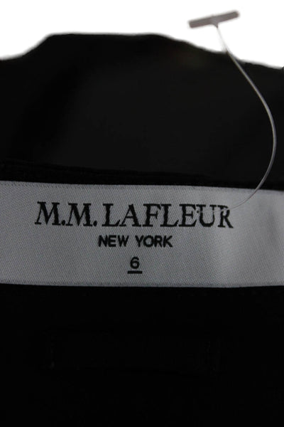M.M. Lafleur Womens Straight Pencil Skirt Gray Polyester Zip Size 6