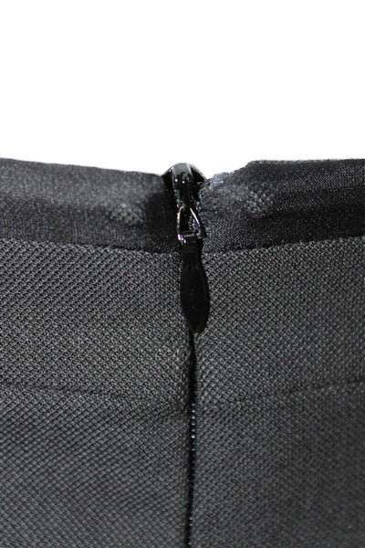 Kookai Womens Gray Mini Straight Pencil Skirt Zip Size 36