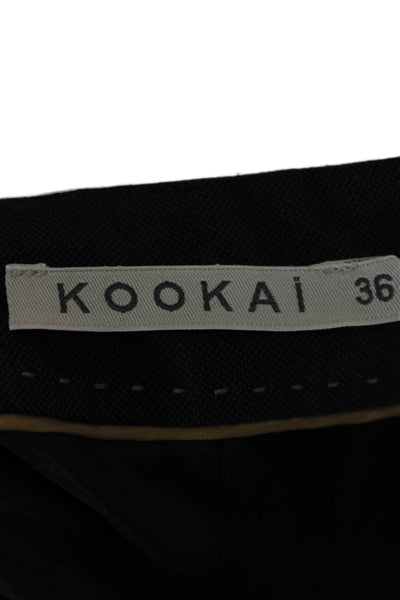 Kookai Womens Gray Mini Straight Pencil Skirt Zip Size 36
