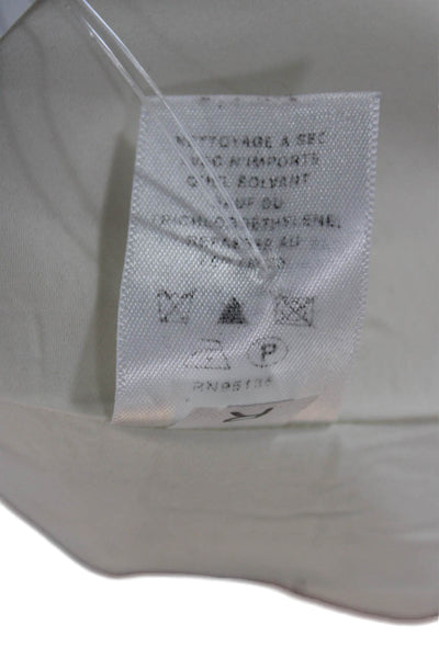 Lafayette 148 New York Womens Straight Pencil Skirt Beige Virgin Wool Size 10