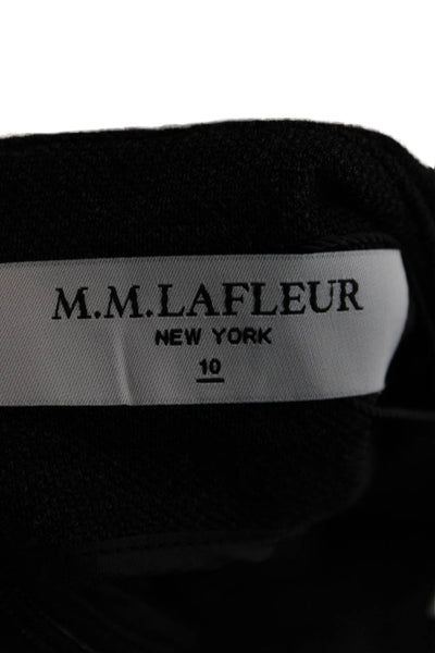 M.M. Lafleur Women Gray Sheath Dress Boat Neck Knee Length Sleeveless Size 10