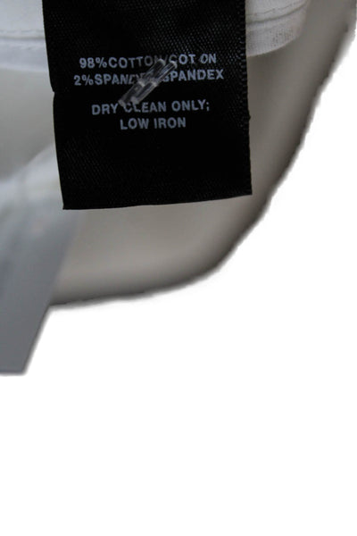 Lafayette 148 New York Women Dress Pants White Zip Inseam 29 Size 10