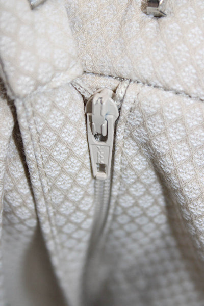 Gerard Darel Womens Beige Geometric Cotton Dress Pants Size 44