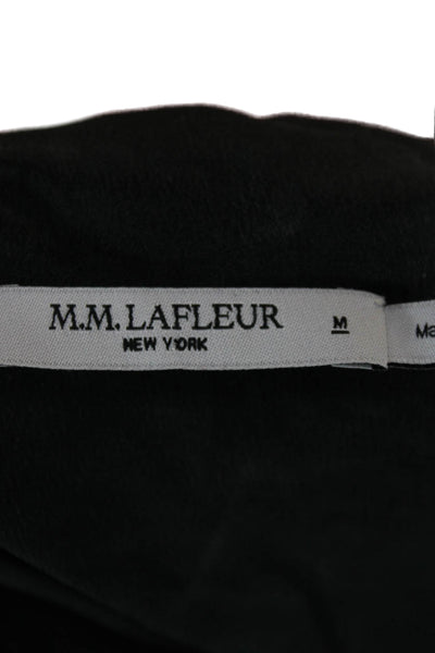 M.M. Lafleur Women Silk Green Military Jacket Size M