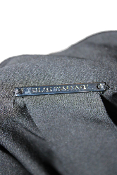 Elie Tahari Womens Silk Collared Button Front Long Sleeve Basic Blouse Size XL
