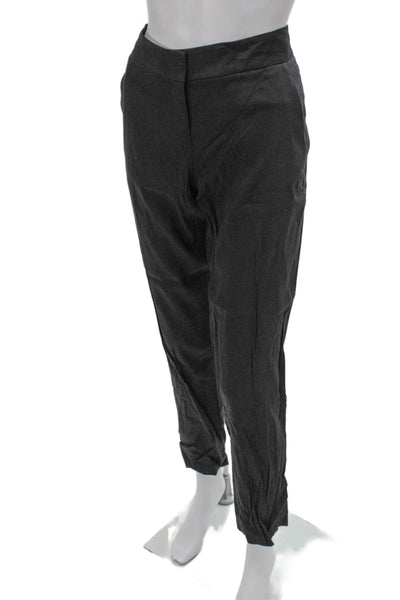 Theory Women Dress Pants Gray Linen Blend Size 6