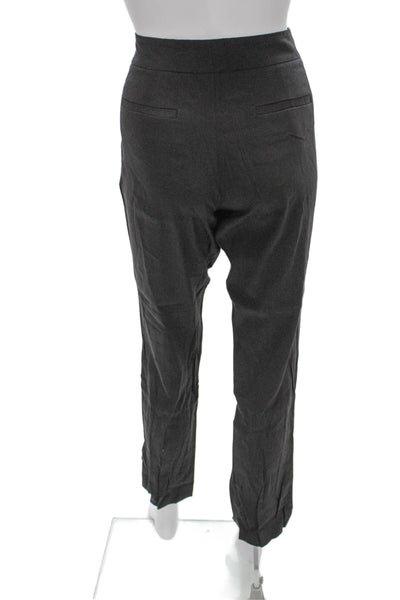 Theory Women Dress Pants Gray Linen Blend Size 6
