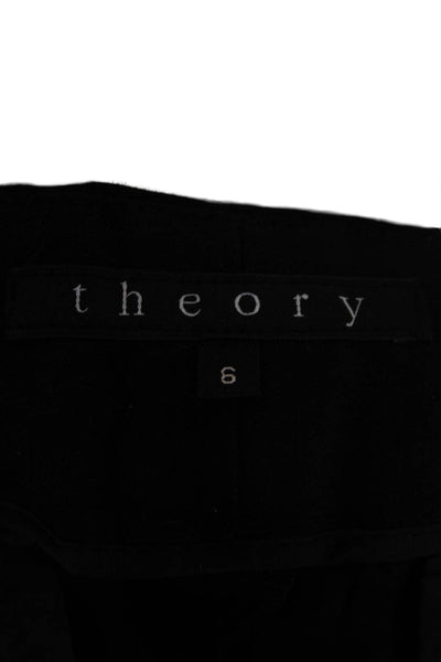 Theory Women Dress Pants Gray Linen Blend Size 6