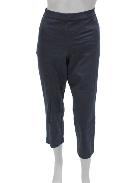 Theory Women Capri Pants Blue Cotton Pull On Size 6