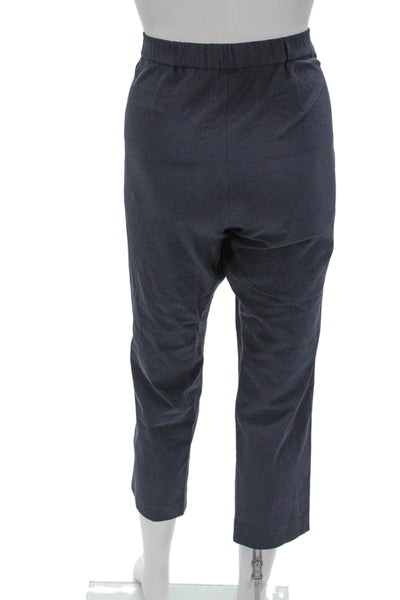 Theory Women Capri Pants Blue Cotton Pull On Size 6