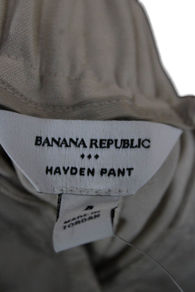 Banana Republic Women Ankle Pants Beige Size 4