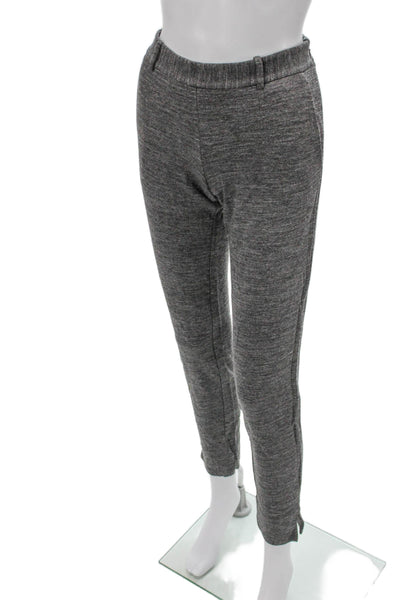 Theory Women Dress Pants Gray Viscose Zip Inseam 28 Size 6