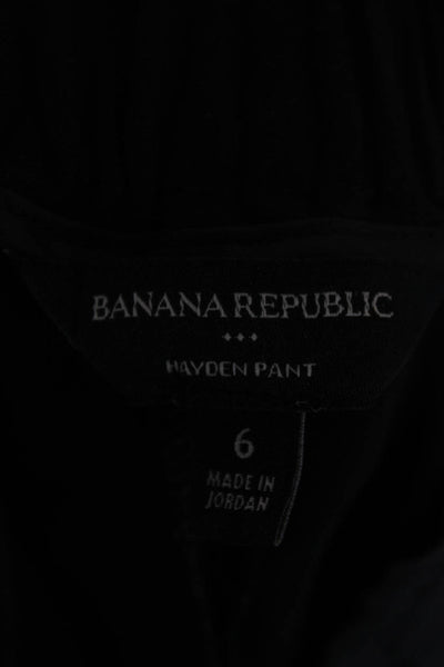 Banana Republic Womens Ankle Pants Gray Polyester Size 6