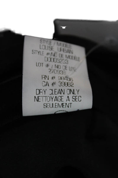Theory Womens Gray Dress Pants Zip Polyester Virgin Wool Elastane Size 6