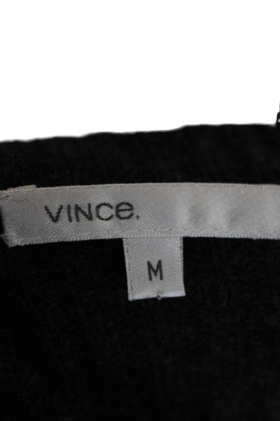 Vince Womens Cashmere V Neck Gray Long Sleeve Cardigan Size M