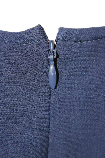 Shoshanna Womens Sheath Dress Blue 3/4 Sleeve Knee Length Size 0
