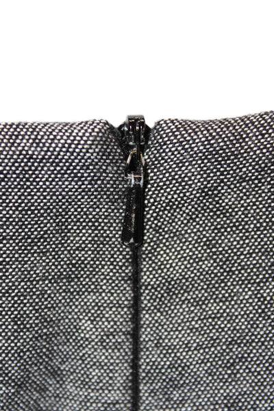 Karen Millen Women Sheath Gray Knee-Length Short Sleeve Wool Blend Dress Size 8