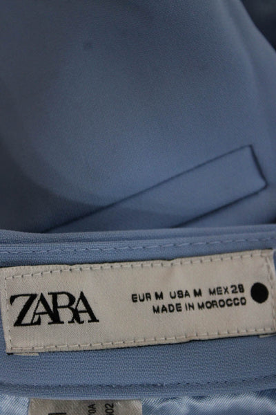 Zara Women Blue Polyester Dress Pants Size M