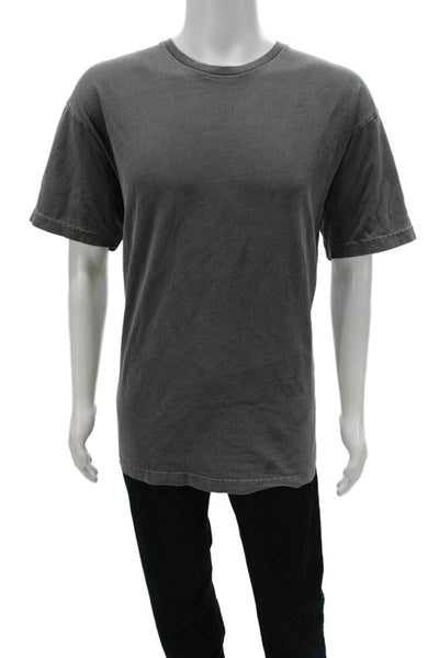 Talentless Unisex Adults Basic Gray Cotton Crew Neck T-Shirt Size L