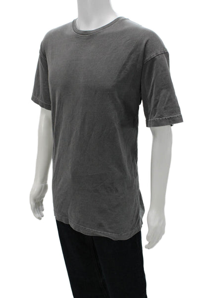 Talentless Unisex Adults Basic Gray Cotton Crew Neck T-Shirt Size L