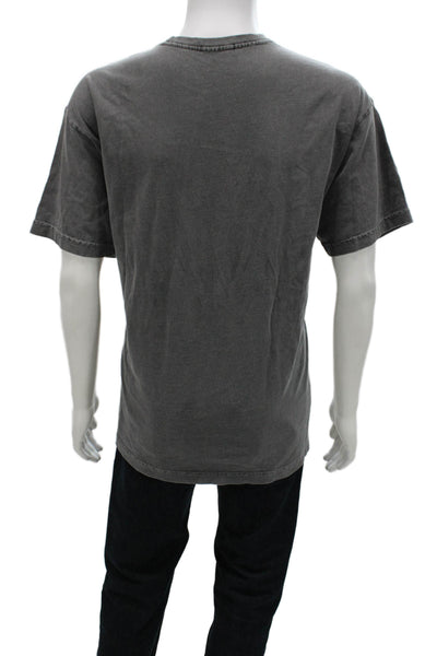 Talentless Unisex Adults Basic Gray Cotton Crew Neck T-Shirt Size L