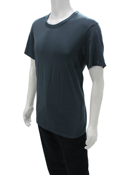 Lululemon Mens Blue Cotton Basic Crew Neck Short Sleeve T-Shirt Size L