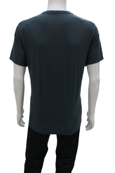 Lululemon Mens Blue Cotton Basic Crew Neck Short Sleeve T-Shirt Size L