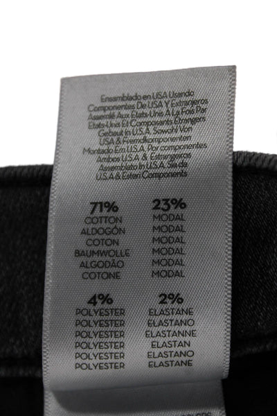 Mother Womens Skinny Jeans Gray Cotton High Rise Button Size 26