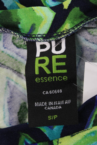 Pure Essence Women Basic Blouse Multicolor V-Neck 3/4 Sleeve Size S