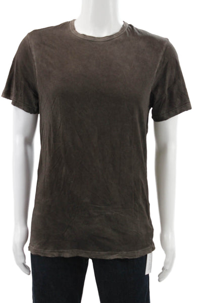 Cotton Citizen Mens Basic Crew Neck T-Shirt Brown Supima Cotton Size M