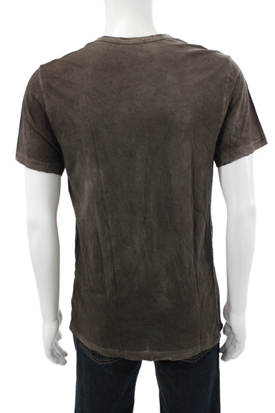 Cotton Citizen Mens Basic Crew Neck T-Shirt Brown Supima Cotton Size M
