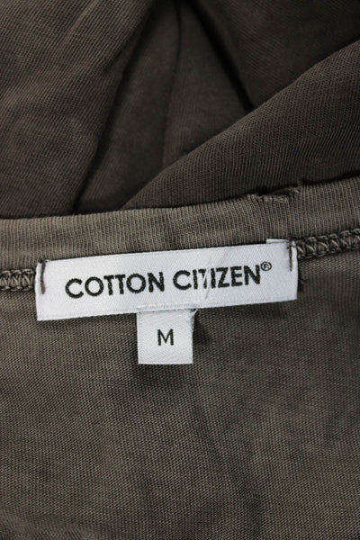 Cotton Citizen Mens Basic Crew Neck T-Shirt Brown Supima Cotton Size M