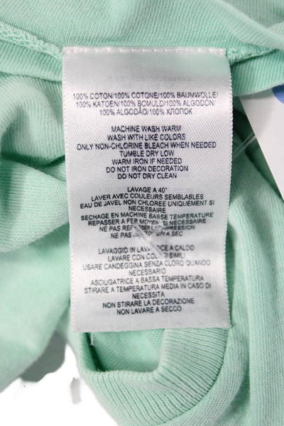 Double RL Ralph Lauren Mens Basic Green Cotton Crew Neck T-Shirt Size S