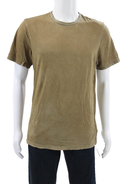 Cotton Citizen Mens Brown Basic Cotton Crew Neck T-Shirt Size M