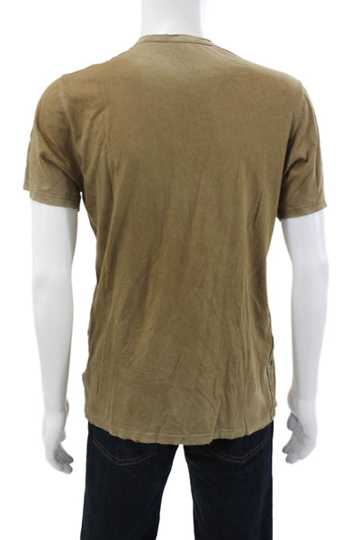 Cotton Citizen Mens Brown Basic Cotton Crew Neck T-Shirt Size M
