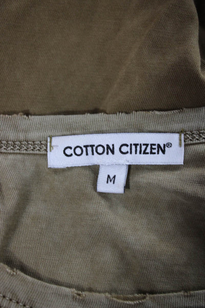 Cotton Citizen Mens Brown Basic Cotton Crew Neck T-Shirt Size M