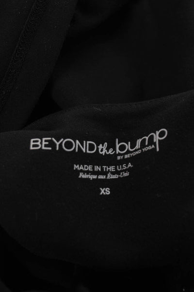 Beyond the Bump Womens Maternity Basic Tank Black Scoop Neck Sleeveless Size XS