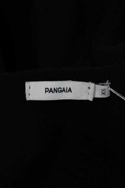 Pangaia Unisex Black 97% Recycled Cashmere V-Neck Cardigan Long Sleeve Size XS