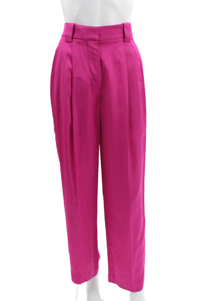 A.L.C. Womens Dress Pants Pink Viscose Zip Inseam 30 Size 0