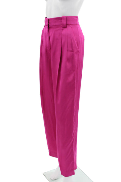 A.L.C. Womens Dress Pants Pink Viscose Zip Inseam 30 Size 0