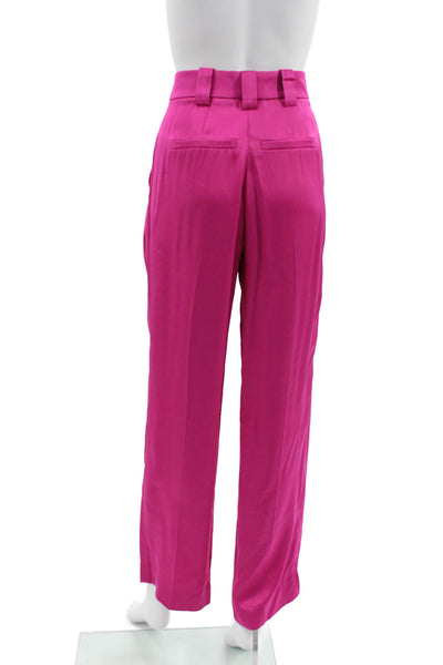 A.L.C. Womens Dress Pants Pink Viscose Zip Inseam 30 Size 0