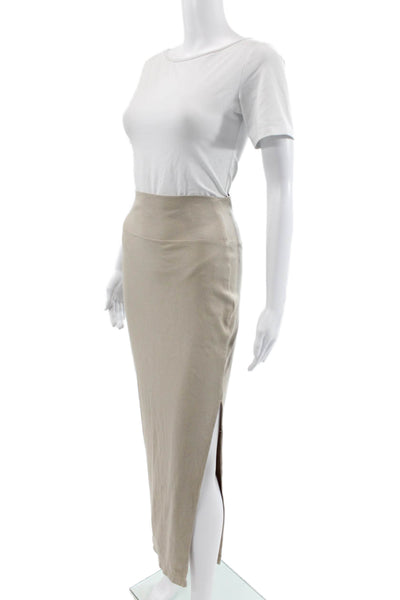 Spiritual Gangster Womens Beige Cotton Maxi Skirt Pull On Size XS