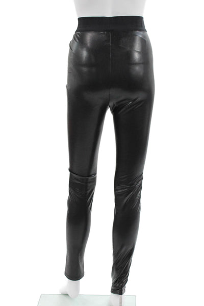 Cinq à Sept Womens Ankle Leggings Faux Leather Black Size S