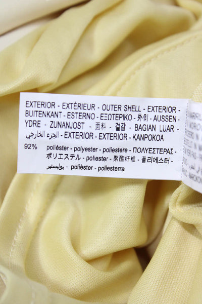 Zara Women Sheath Dress Yellow Boat Neck Sleeveless Short Polyester Size S