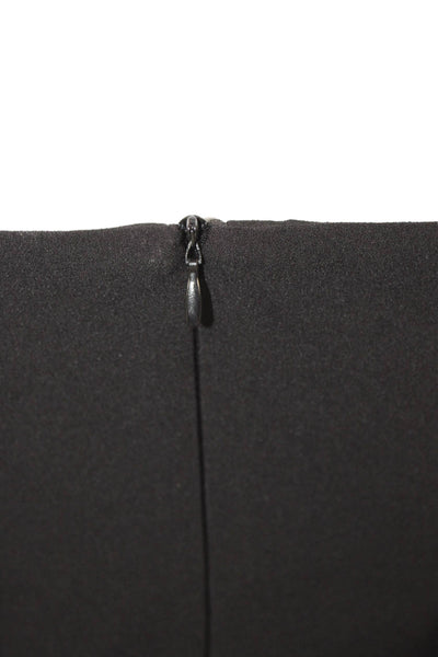 Zara Women Sheath Black Strapless Zip Polyester Dress Size M
